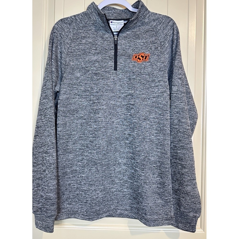 Oklahoma State Cowboys OSU Champion long sleeve 1/4 zIp pullover sz S NWT